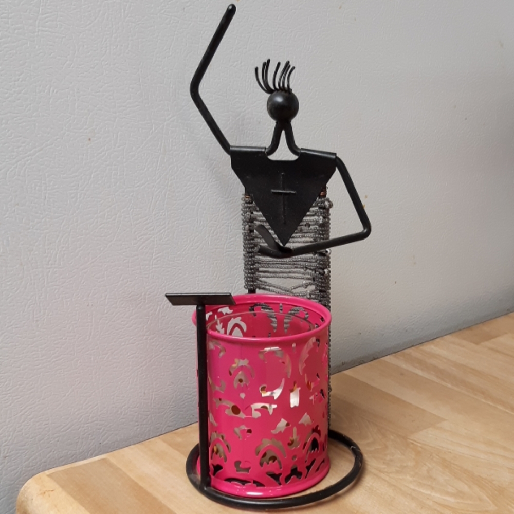 Metal Candle Holder frame PREACHER Sermon Church lecture